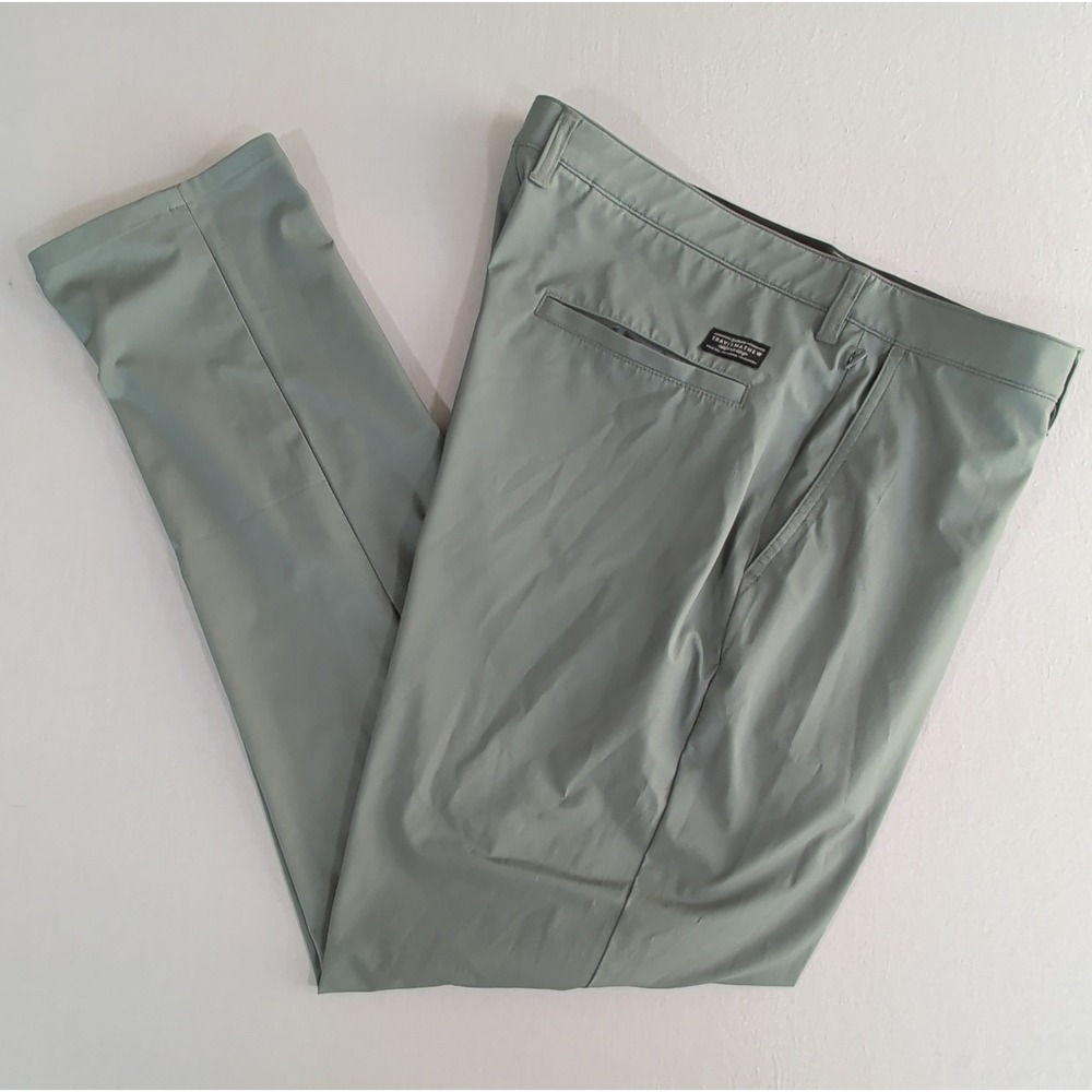 TravisMathew Right Time A44928 Mens Performance Golf Pants Sage Green 38 x 32
